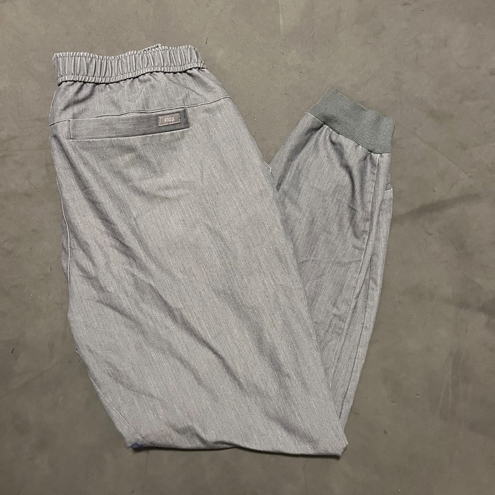 FIGS Tansen Scrub Pants Mens Large Gray Joggers‎ Technical Collection EUC